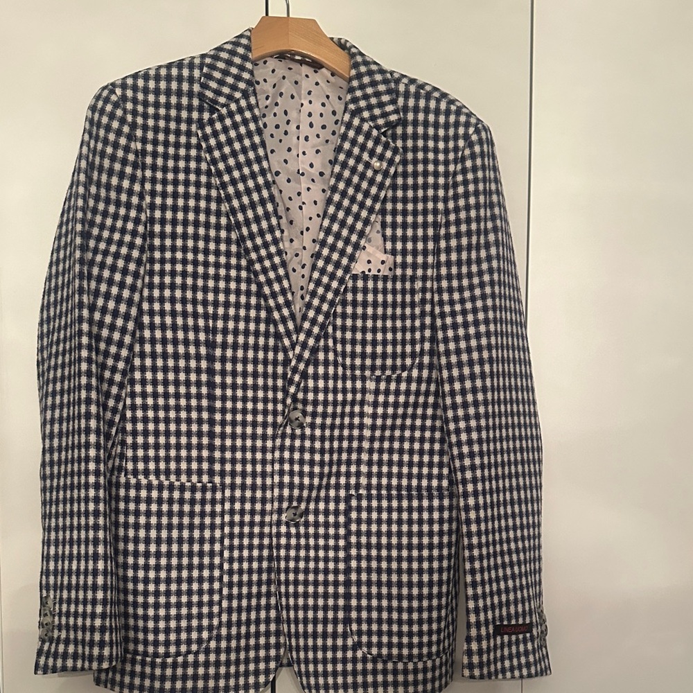 Men's Checkered Blazer NEW! Spring!